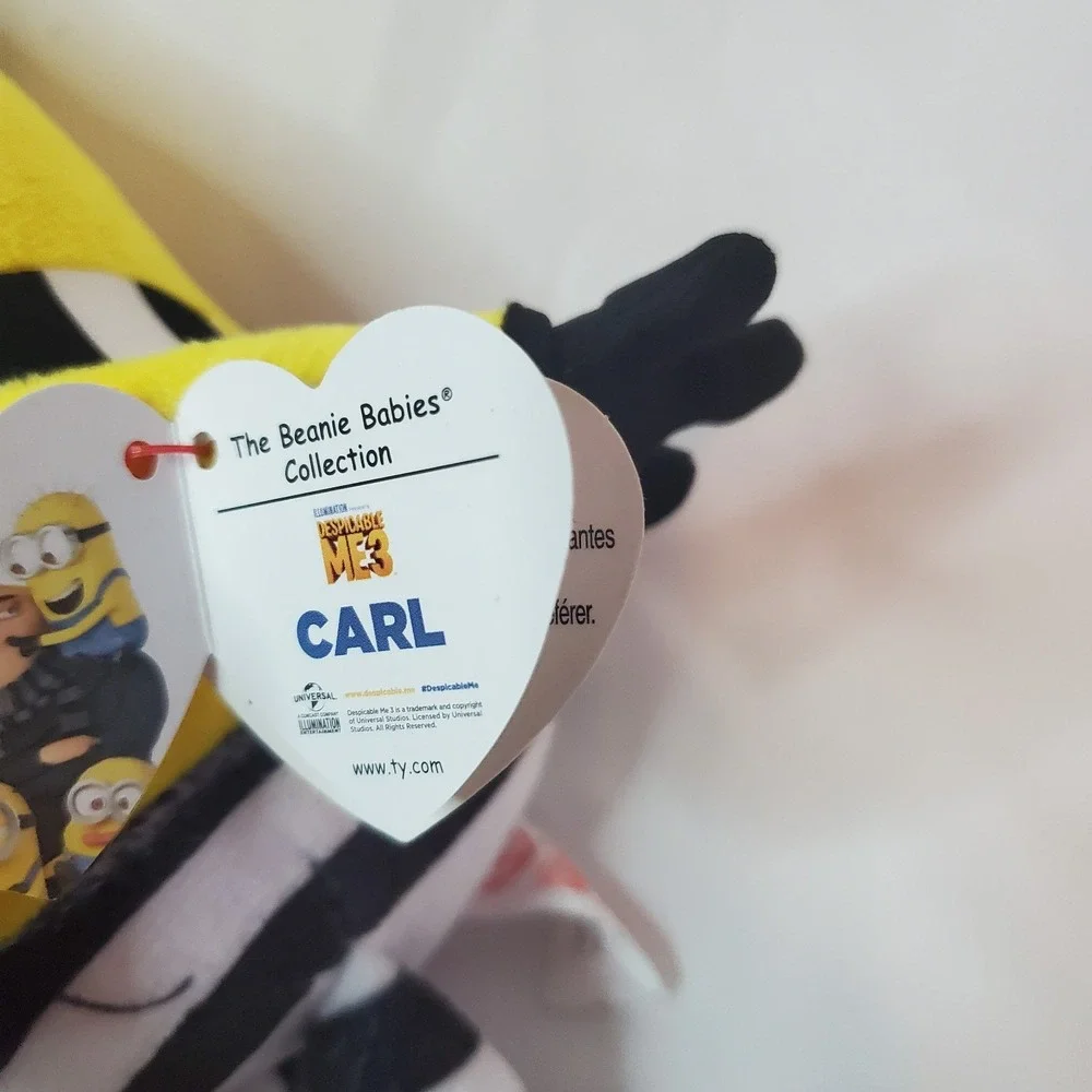 Ty Beanie Babies Despicable Me 3 Carl Minion‎ Plush 2017 6in Tags